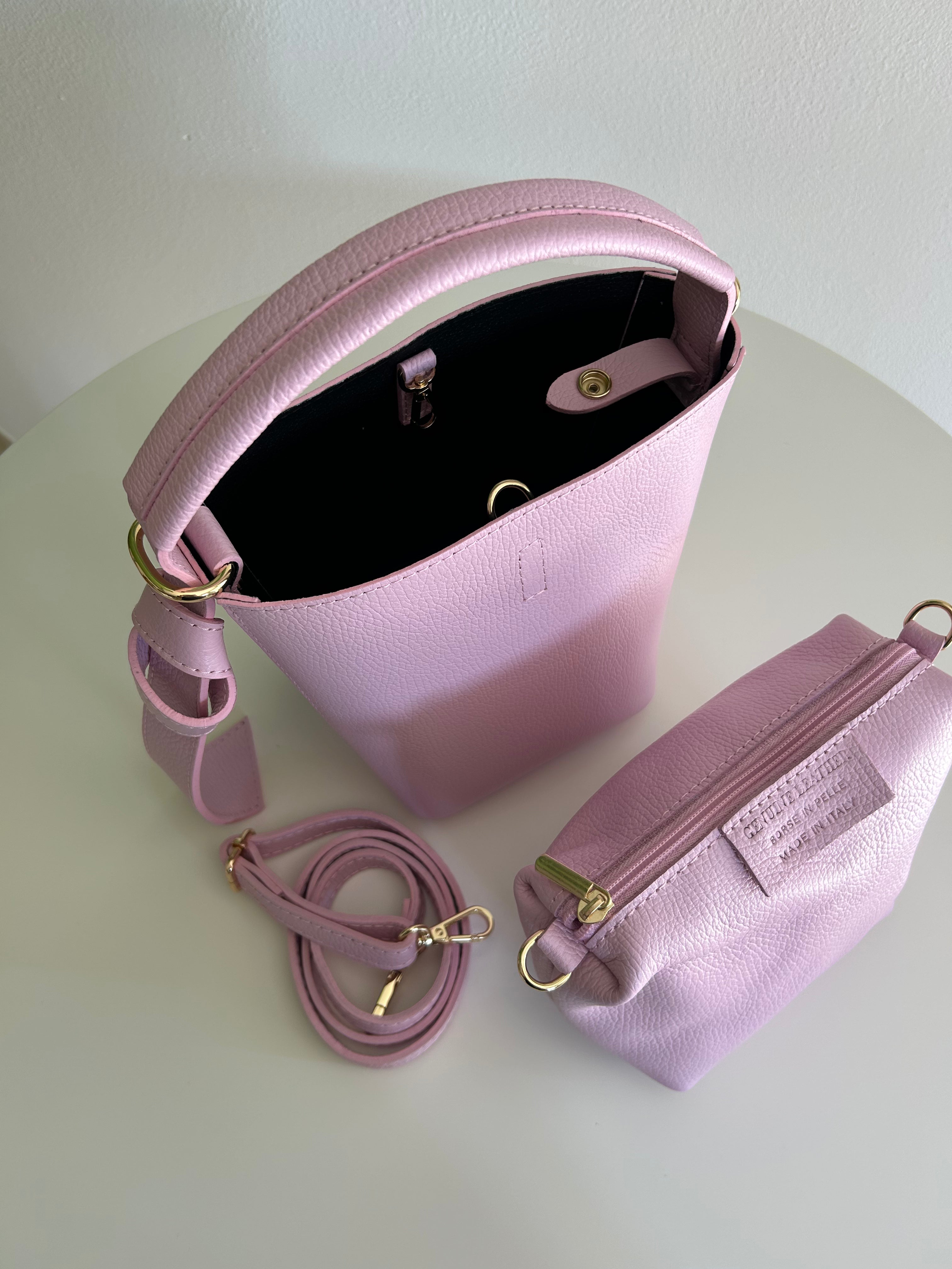 BORSA SECCHIELLO TWIST IN PELLE