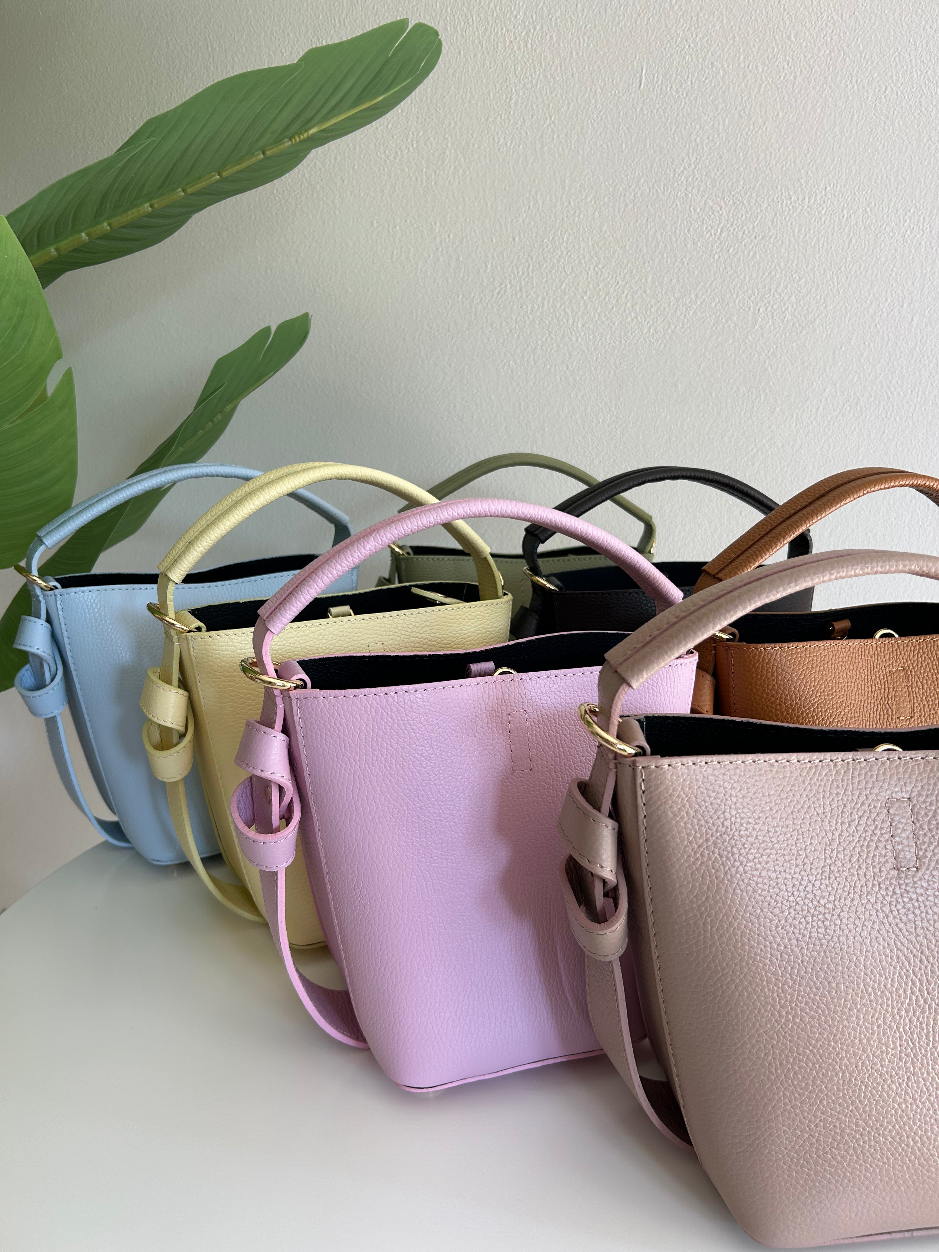BORSA SECCHIELLO TWIST IN PELLE