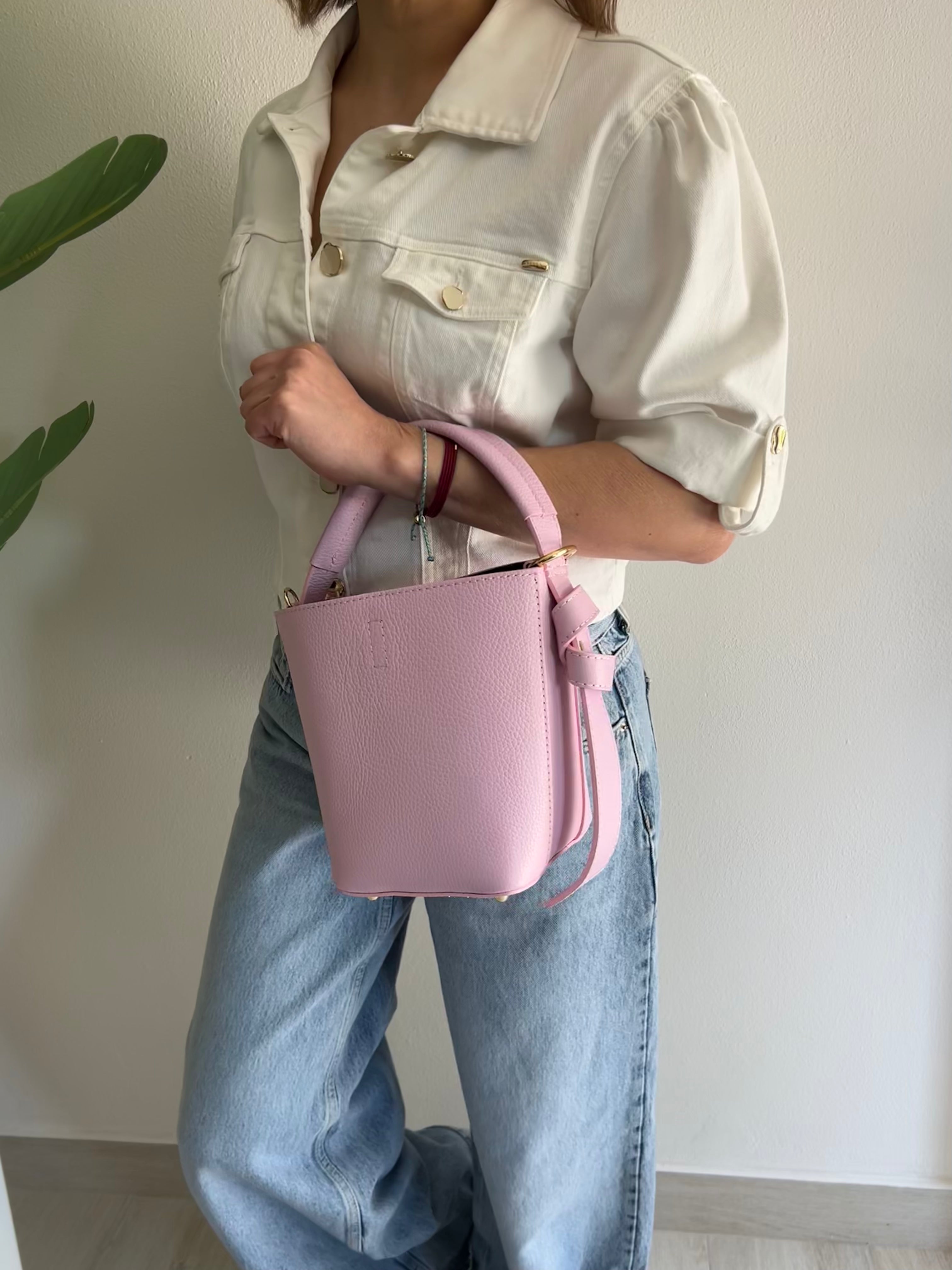 BORSA SECCHIELLO TWIST IN PELLE