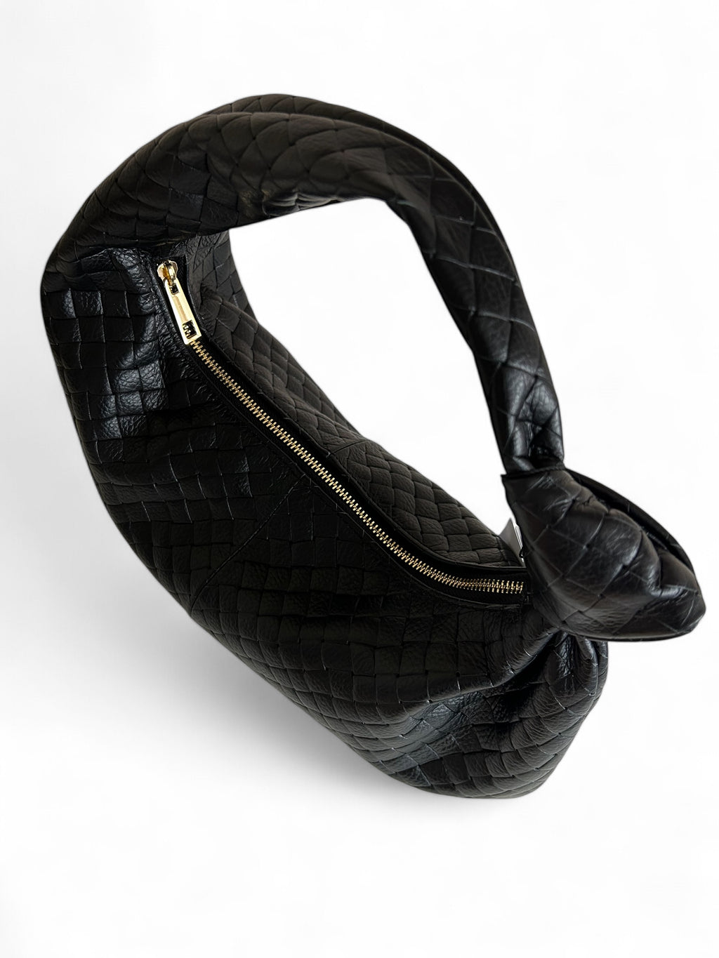 BORSA EMILY IN PELLE STAMPATA NERA