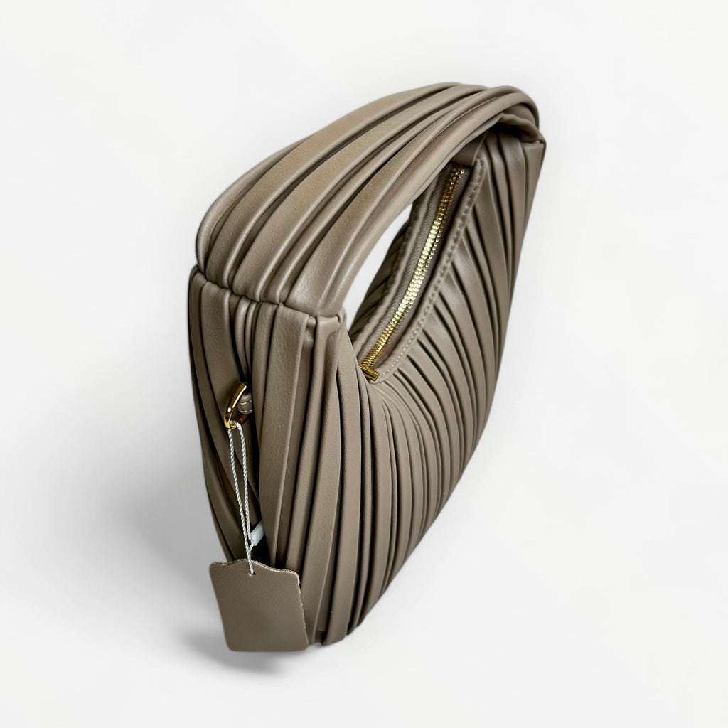 BORSA MIA IN PELLE TAUPE