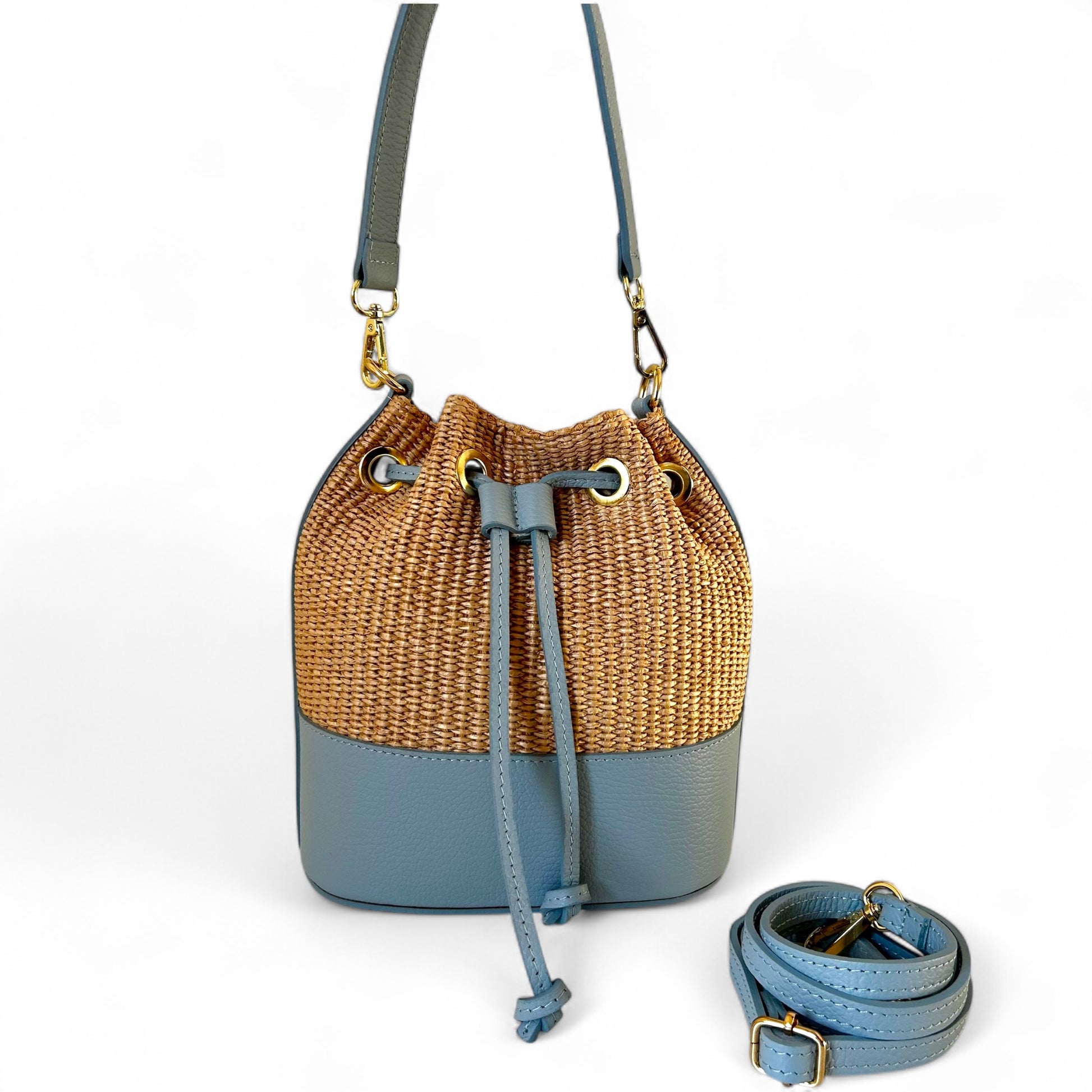 SUMMER-vera pelle e rafia