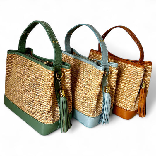 HOPE-vera pelle e rafia