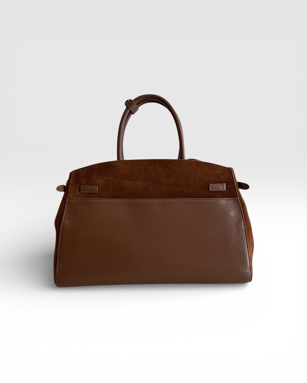 BOLSO MAXI CINTURÓN DE PIEL LISA Y ANTE