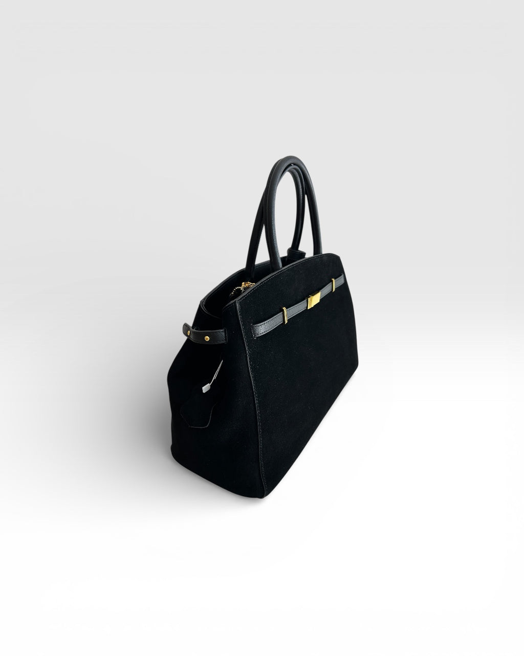 BOLSO MAXI CINTURÓN DE PIEL LISA Y ANTE