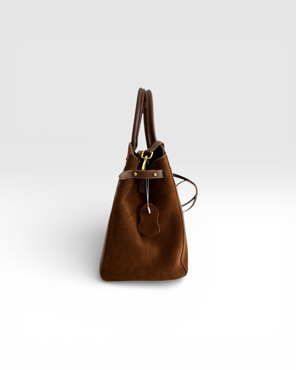 BOLSO MAXI CINTURÓN DE PIEL LISA Y ANTE