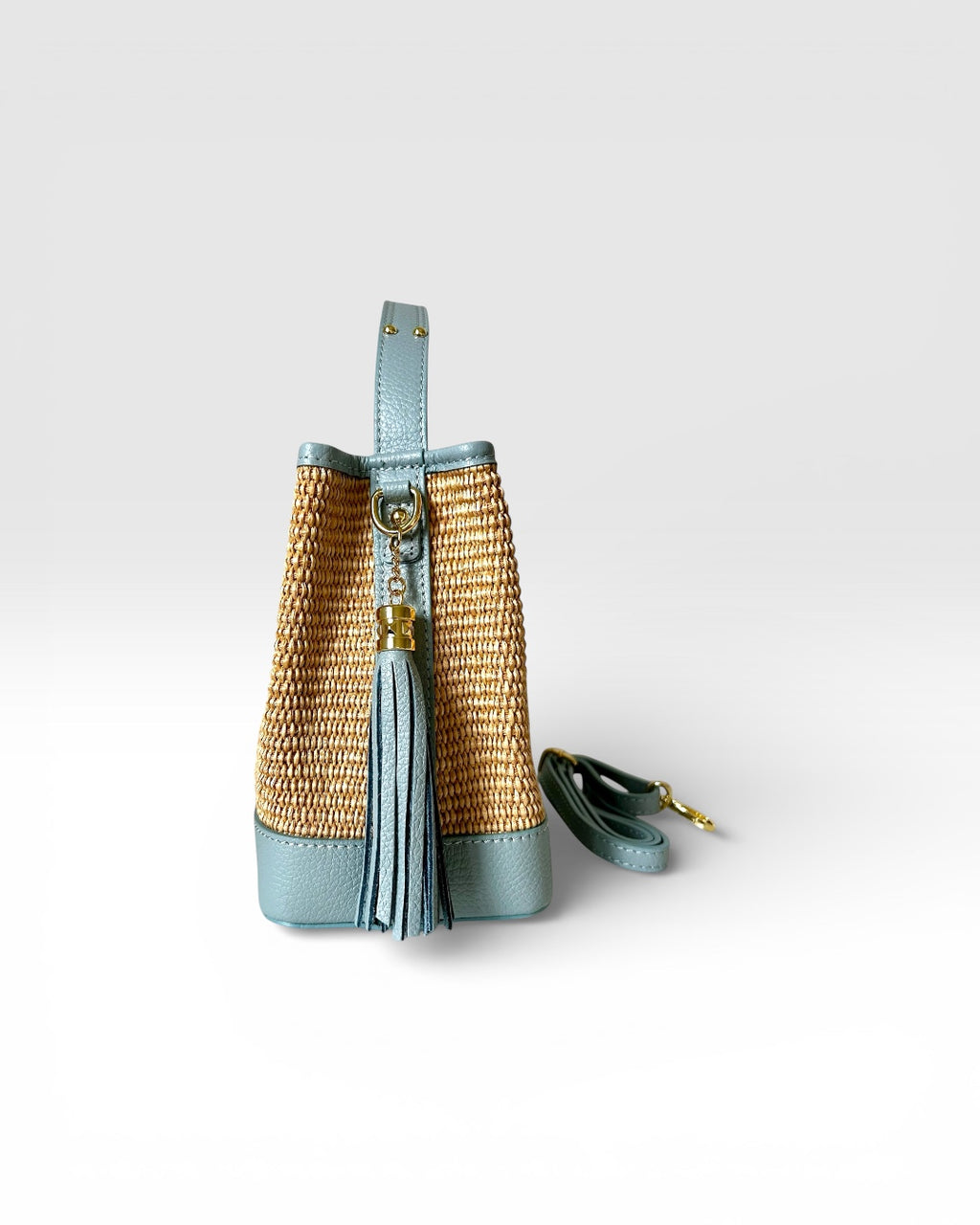 BOLSO HOPE DE PIEL Y RAFIA
