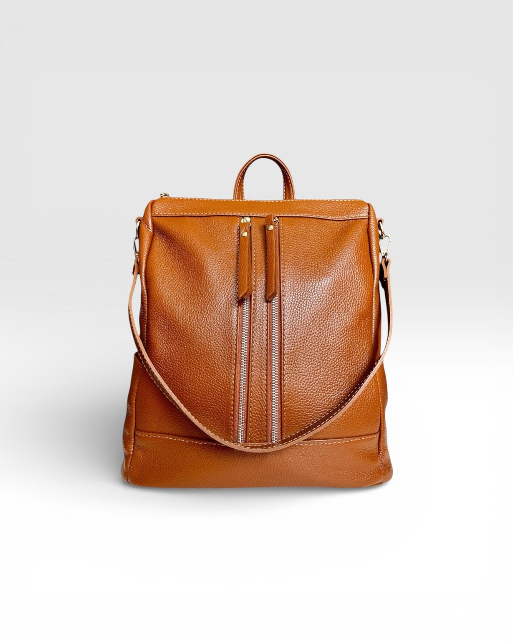 MEGAN DOLLAR LEATHER BACKPACK BAG