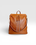 MEGAN DOLLAR LEATHER BACKPACK BAG