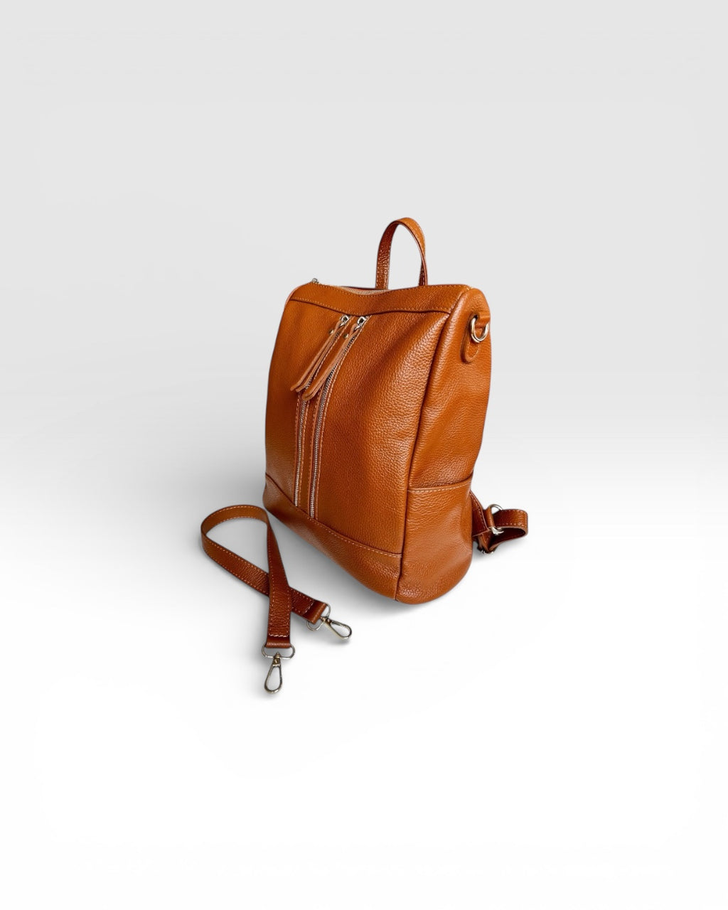 MEGAN DOLLAR LEATHER BACKPACK BAG