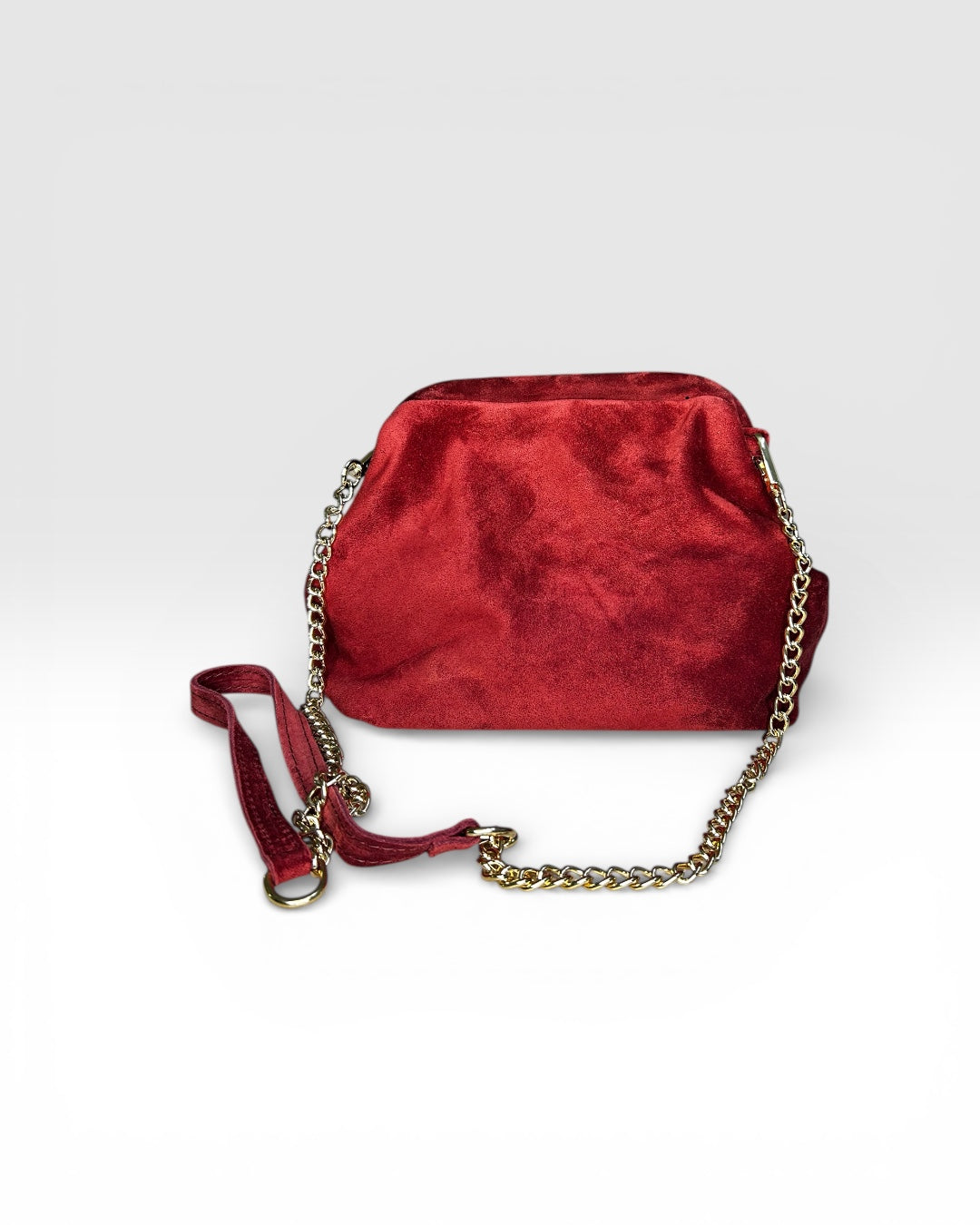 CLUTCH IN PELLE SCAMOSCIATA