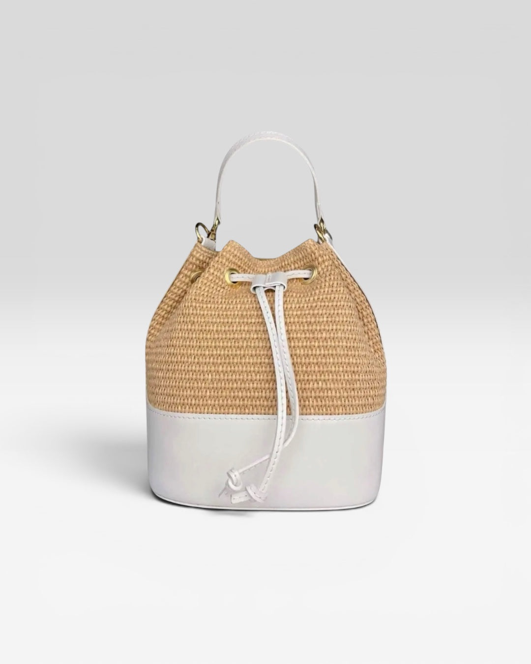 BORSA SUMMER IN PELLE E RAFIA